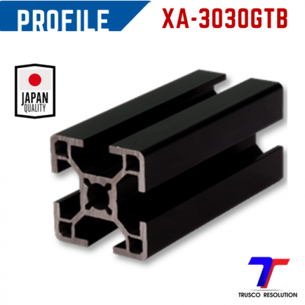 XA-3030GTB-6000  ALUMINUM PROFILE BLACK SERIES 0