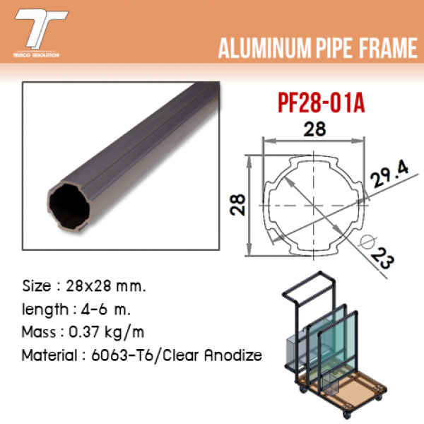 PF28-01A  ALUMINUM PIPE FRAME